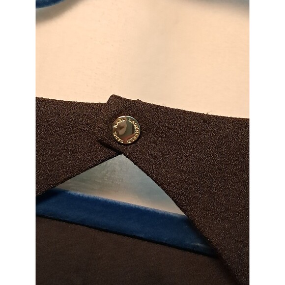 NWT Karl Lagerfeld Paris Size 14 Sleeveless Fit Flare Black Knee Length Dress - Picture 6 of 11